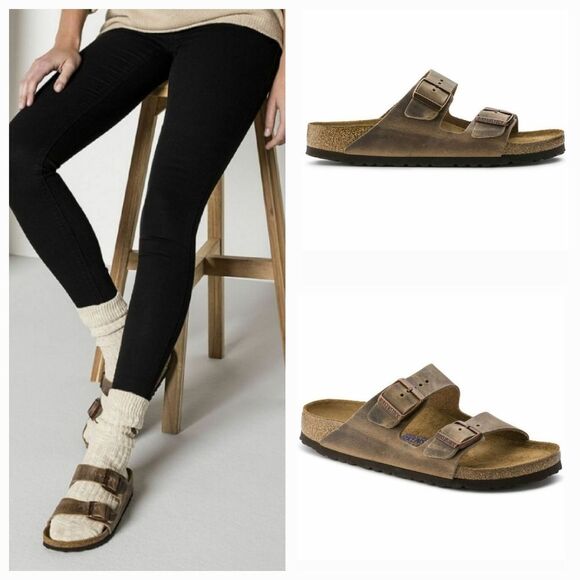 🐞Birkenstock Brown Mocha Suede Leather Arizona Slip On Sandals Size 5.5 - Picture 3 of 12